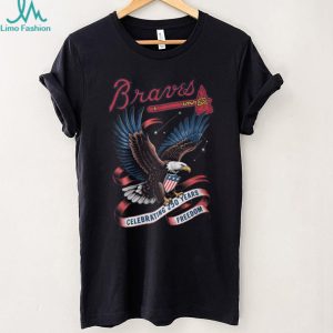 Atlanta Braves 250 Years of Freedom Patriotic Eagle Graphic T Shirt
