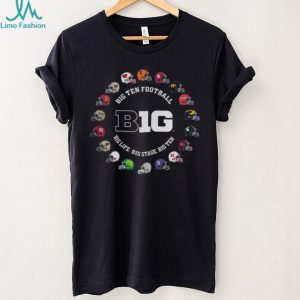 Big Ten Football Conference All Teams Helmet Circle T Shirt
