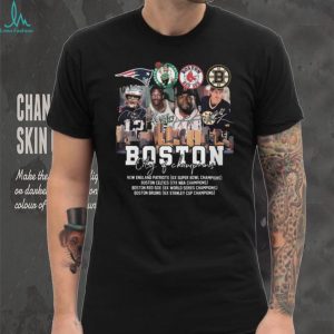 Boston City of Champions Patriots Celtics Red Sox Bruins Legends T Shirt Boston City of Champions Patriots Celtics Red Sox Bruins Legends T Shirt
