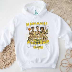 Boys Basketball National Champs 2026 Shock The World Vintage Men Fans Trophy White T Shirt
