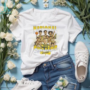 Boys Basketball National Champs 2026 Shock The World Vintage Men Fans Trophy White T Shirt