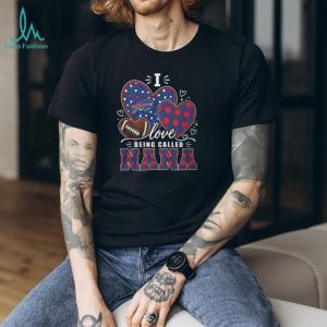 Buffalo Bills I Love Being Called Nana Football Heart Leopard Plaid T Shirt