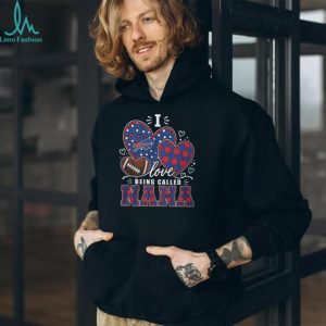 Buffalo Bills I Love Being Called Nana Football Heart Leopard Plaid T Shirt