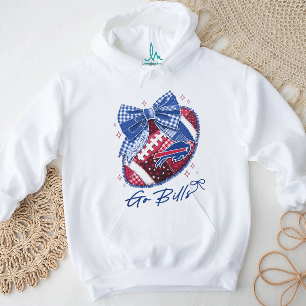 Buffalo Bills Red White Blue Bow NFL Aesthetic T Shirt Buffalo Bills Red White Blue Bow NFL Aesthetic T Shirt