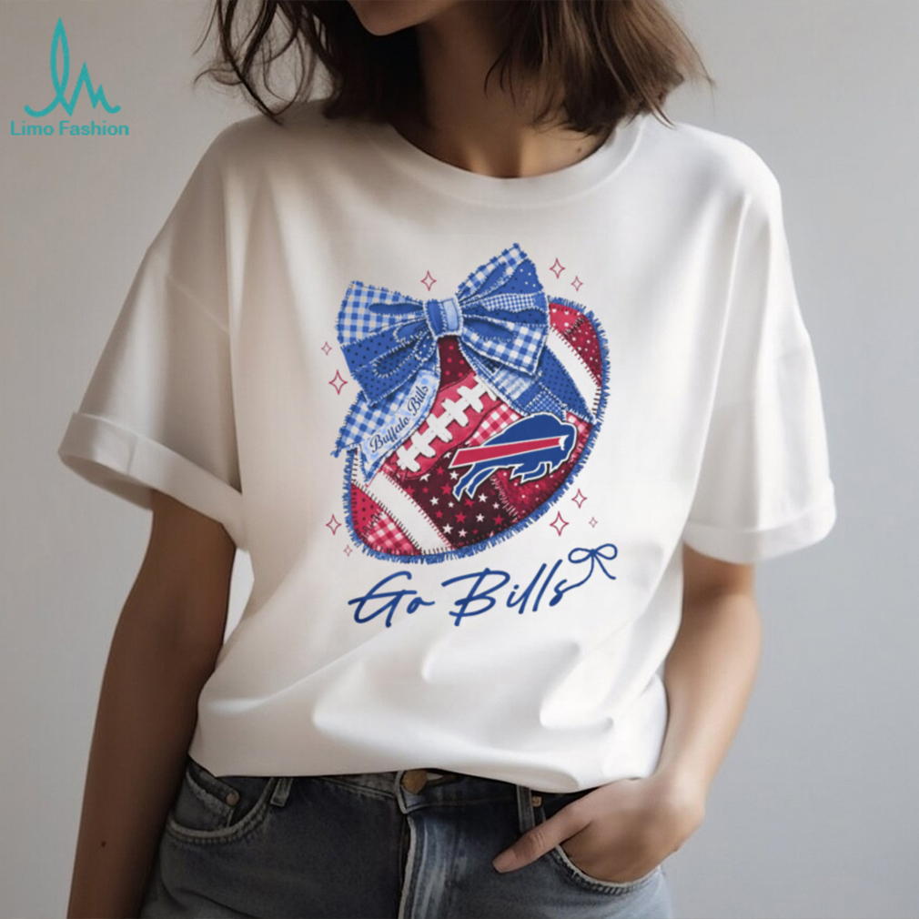 Buffalo Bills Red White Blue Bow NFL Aesthetic T Shirt Buffalo Bills Red White Blue Bow NFL Aesthetic T Shirt