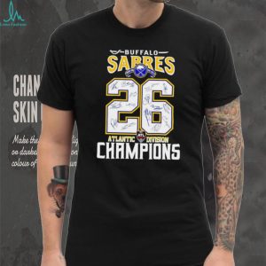 Buffalo Sabres 2026 Atlantic Division Champions Signature T Shirt