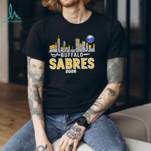 Buffalo Sabres 2026 Roster City Skyline Hockey Fan T Shirt