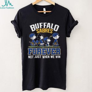 Buffalo Sabres Forever Peanuts Gang Walking Hockey Fan T Shirt