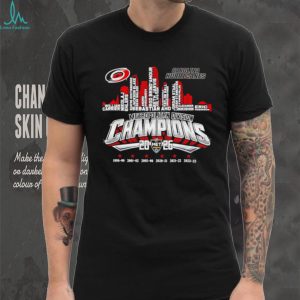 Carolina Hurricanes 2026 Metropolitan Division Champions Roster Skyline T Shirt