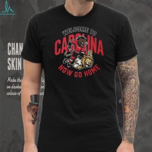 Carolina Hurricanes Hockey Mascot Wild Boar Versus Lion Rivalry Game Fans Men T Shirt