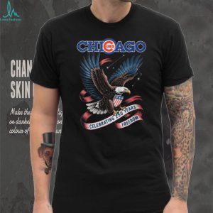 Chicago Cubs American Eagle Freedom 250 Years Celebration T Shirt