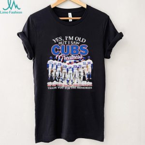 Chicago Cubs Baseball Greatness Legends Signature Thank You For The Memories Fans T Shirt