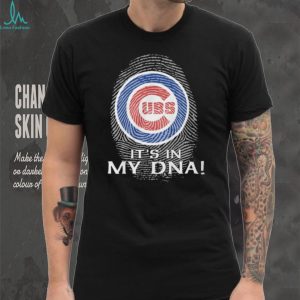 Chicago Cubs MLB “It's In My DNA” Fingerprint Logo Fan T Shirt