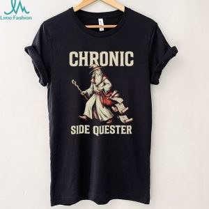 Chronic Side Quester Wizard Fantasy RPG Gaming Vintage Distressed Men Women Fans T Shirt