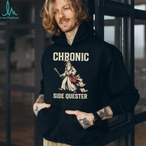 Chronic Side Quester Wizard Fantasy RPG Gaming Vintage Distressed Men Women Fans T Shirt
