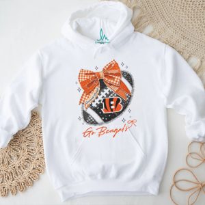 Cincinnati Bengals Orange Bow Football Aesthetic T Shirt