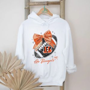 Cincinnati Bengals Orange Bow Football Aesthetic T Shirt