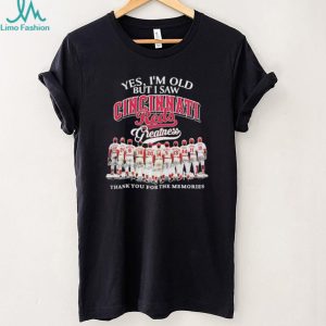 Cincinnati Reds Greatness Legend Players Thank You For The Memories T Shirt