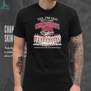 Cincinnati Reds Greatness Legend Players Thank You For The Memories T Shirt