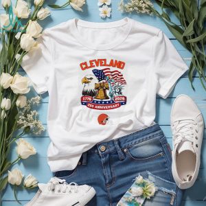 Cleveland Browns 250th Anniversary American Independence 1776 2026 Custom Jersey T Shirt Cleveland Browns 250th Anniversary American Independence 1776 2026 Custom Jersey T Shirt