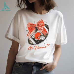 Cleveland Browns Vintage Helmet Bow NFL T Shirt