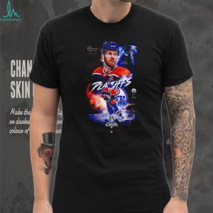 Conor McDavid Edmonton Oilers Stanley Cup Playoffs Graphics T Shirt