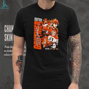 Cutter Gauthier Anaheim Ducks Hockey Future Star Signature Style Fans Black T Shirt