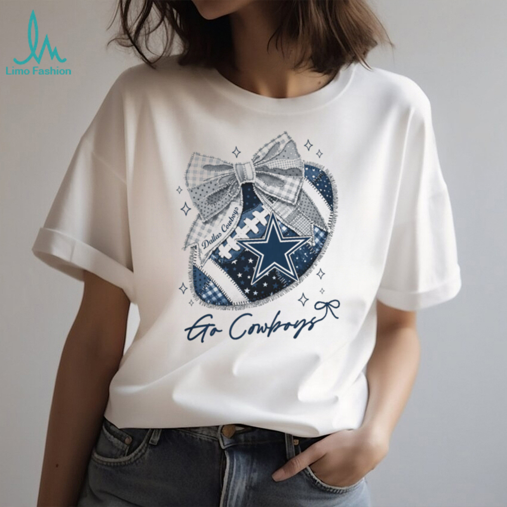 Dallas Cowboys Star Patchwork Bow Coquette T Shirt Dallas Cowboys Star Patchwork Bow Coquette T Shirt