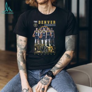 Denver Nuggets 2022 23 NBA Champions Starting Five Commemorative T Shirt