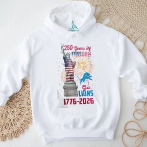 Detroit Lions 250 Years of Freedom 1776 2026 USA Semiquincentennial T Shirt Detroit Lions 250 Years of Freedom 1776 2026 USA Semiquincentennial T Shirt