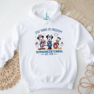 Disney Semiquincentennial Est 1776 Mickey & Donald 250 Years T Shirt