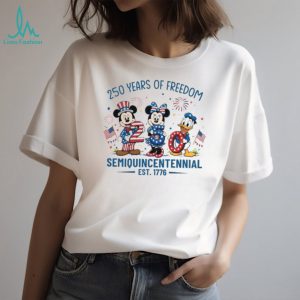 Disney Semiquincentennial Est 1776 Mickey & Donald 250 Years T Shirt