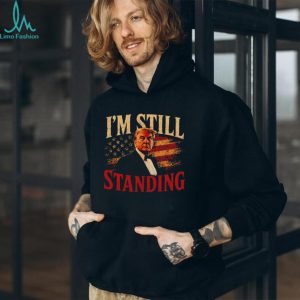 Donald Trump I'm Still Standing American Flag Distressed Vintage Style Patriotic Fans Men T Shirt