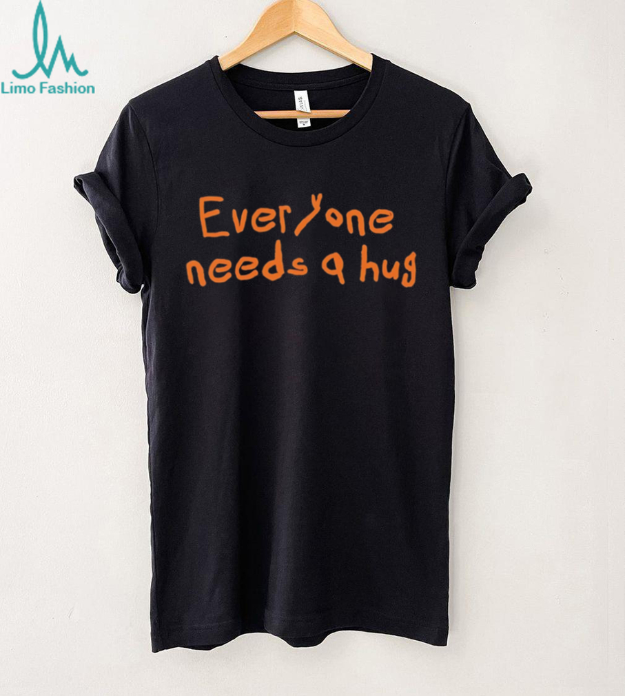 Everyone Needs A Hug Orange Text Simple Minimalist Retro Men Women Fans T Shirt Everyone Needs A Hug Orange Text Simple Minimalist Retro Men Women Fans T Shirt