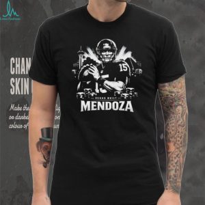 Fernando Mendoza Vegas Built Number 15 Football Quarterback Retro Vegas Skyline T Shirt