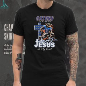Florida Gators Fan Gear Gators In My Veins Jesus In My Heart Sports T Shirt