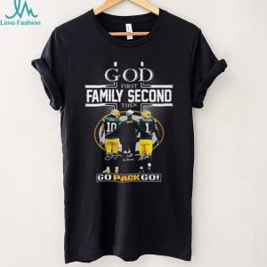God First Family Second Then Green Bay Packers Love Parsons Signatures T Shirt