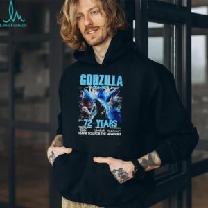 Godzilla 72 Years Anniversary 1954 2026 Thank You For The Memories T Shirt