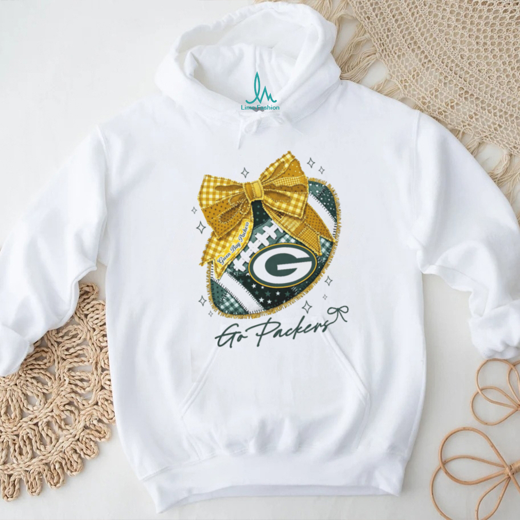 Green Bay Packers Go Packers Football Coquette Bow T Shirt Green Bay Packers Go Packers Football Coquette Bow T Shirt