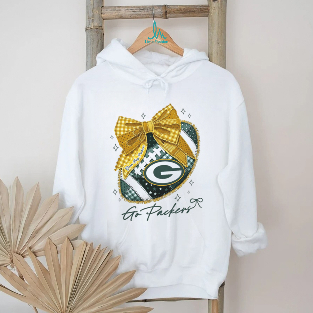 Green Bay Packers Go Packers Football Coquette Bow T Shirt Green Bay Packers Go Packers Football Coquette Bow T Shirt