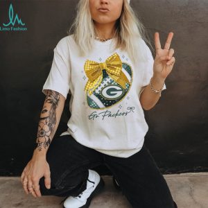 Green Bay Packers Go Packers Football Coquette Bow T Shirt