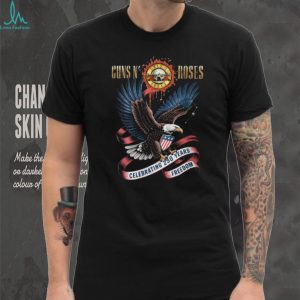 Guns N' Roses Rock Band Eagle Patriotic 250 Years Freedom T Shirt