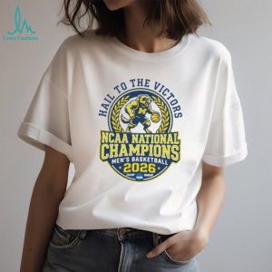 Hail To The Victors Michigan NCAA Men’s Basketball 2026 Champions T Shirt Hail To The Victors Michigan NCAA Men’s Basketball 2026 Champions T Shirt