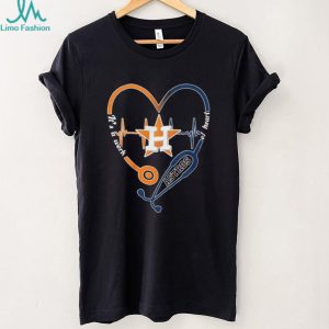 Houston Astros Medical Professional Stethoscope Heartbeat T Shirt