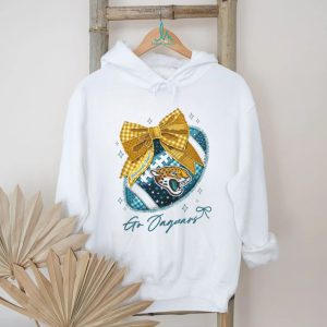 Jacksonville Jaguars Vintage Bow NFL Game Day Design T Shirt