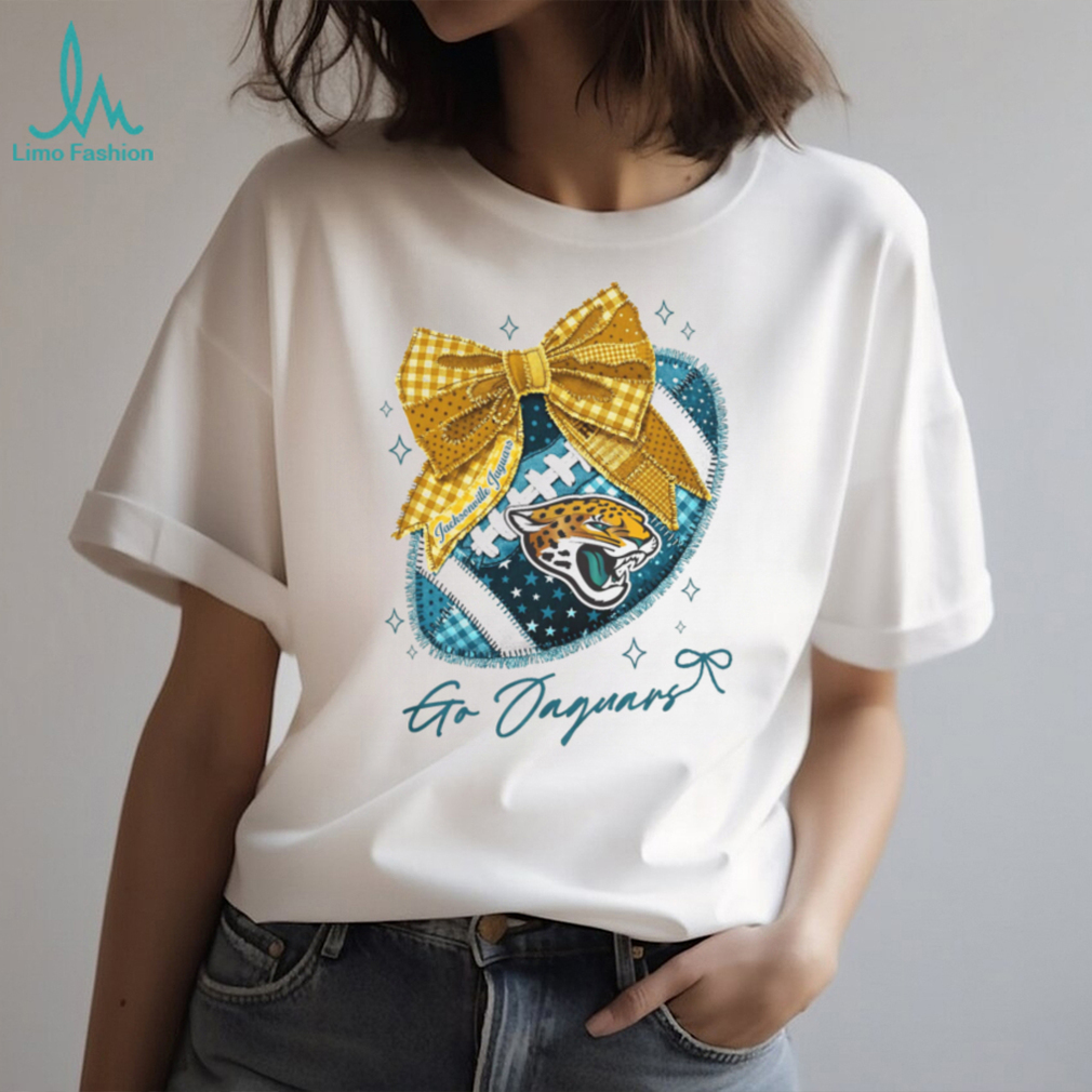 Jacksonville Jaguars Vintage Bow NFL Game Day Design T Shirt Jacksonville Jaguars Vintage Bow NFL Game Day Design T Shirt