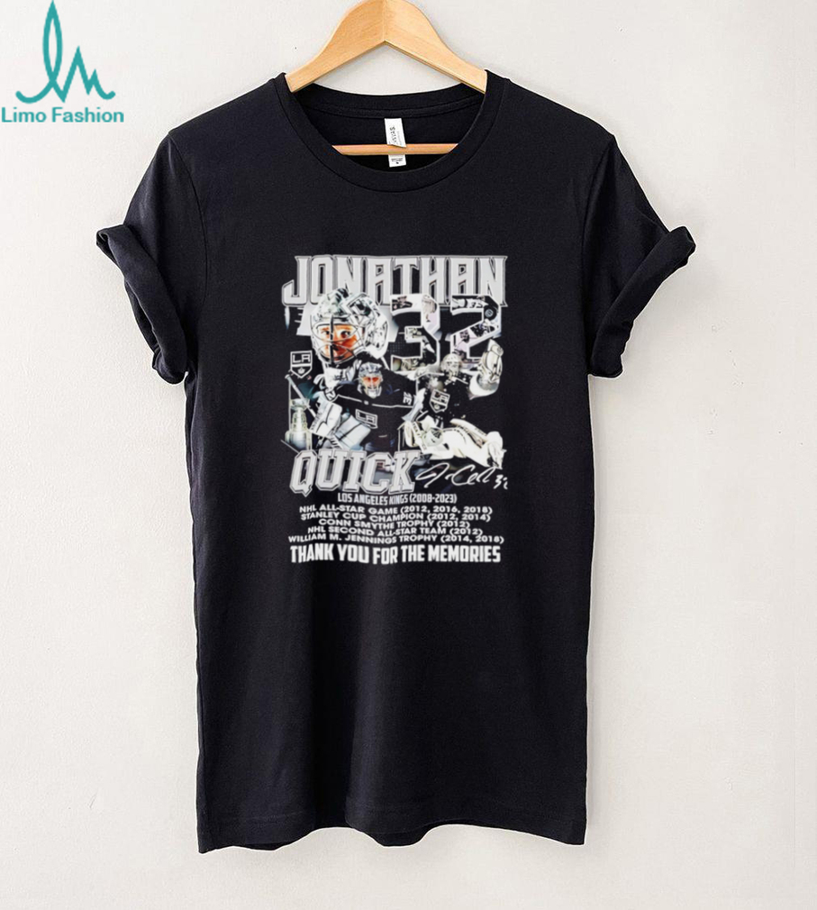 Jonathan Quick LA Kings Thank You For The Memories Legend T Shirt Jonathan Quick LA Kings Thank You For The Memories Legend T Shirt