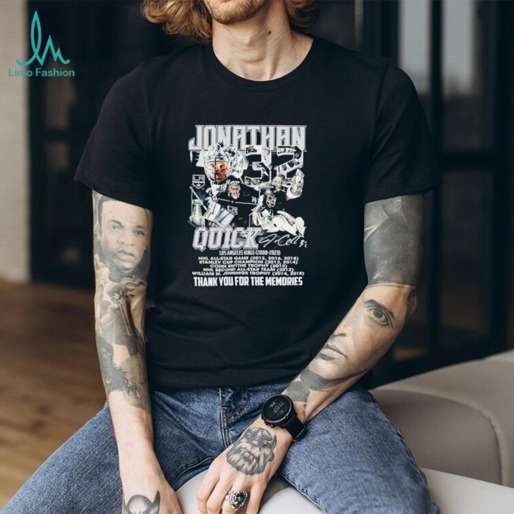 Jonathan Quick LA Kings Thank You For The Memories Legend T Shirt Jonathan Quick LA Kings Thank You For The Memories Legend T Shirt