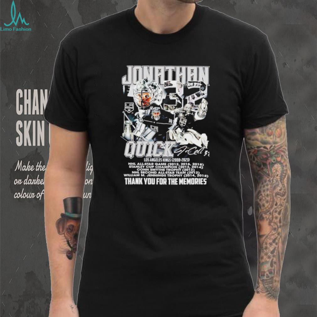 Jonathan Quick LA Kings Thank You For The Memories Legend T Shirt Jonathan Quick LA Kings Thank You For The Memories Legend T Shirt