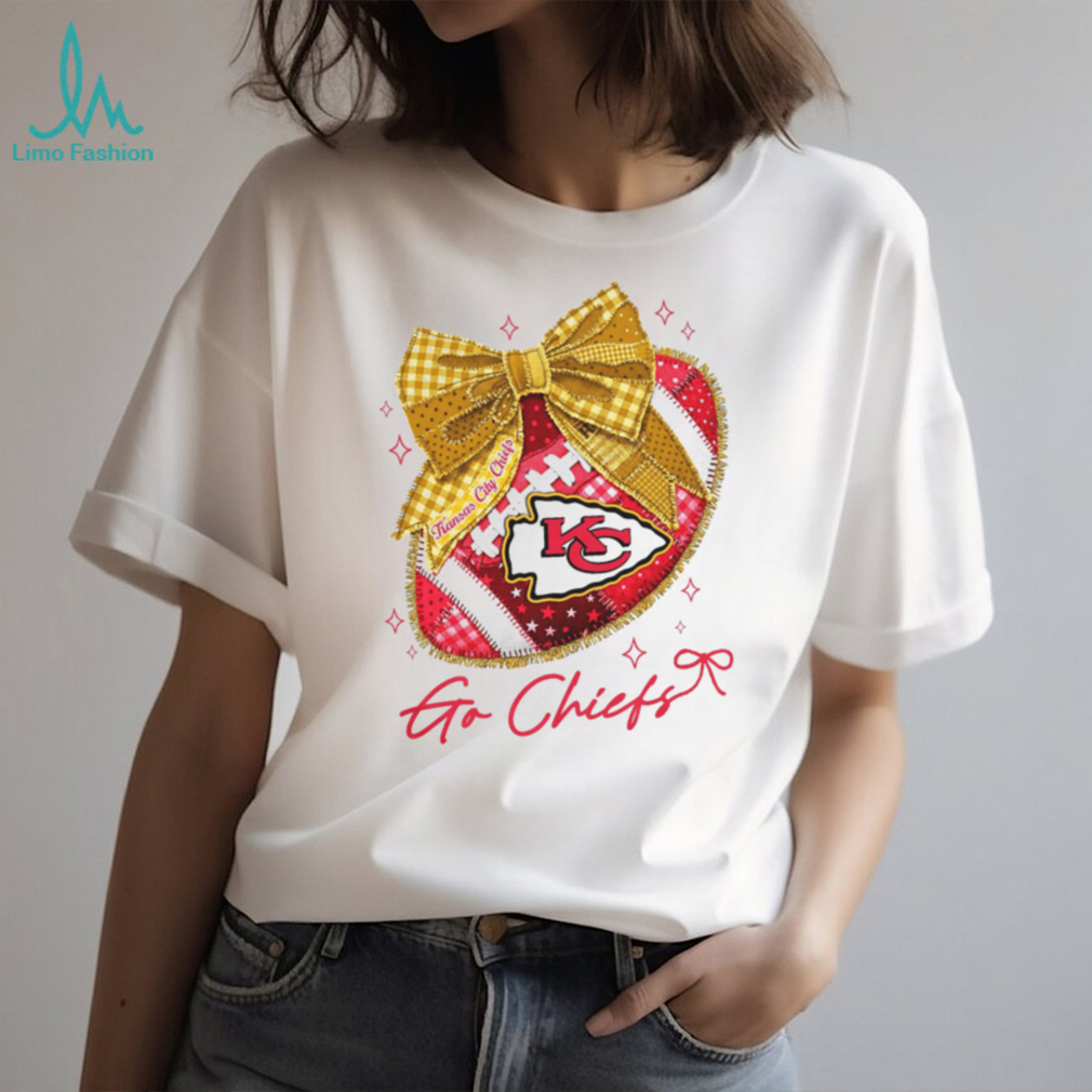Kansas City Chiefs Go Chiefs Gameday Football Bow T Shirt Kansas City Chiefs Go Chiefs Gameday Football Bow T Shirt